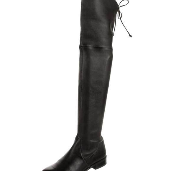Stuart Weitzman Lowland Leather OTK Boot — excellent condition! - Picture 7 of 10